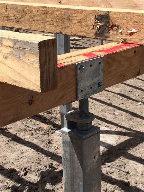 adjustable metal house stumps|adjustable steel piers bunnings.